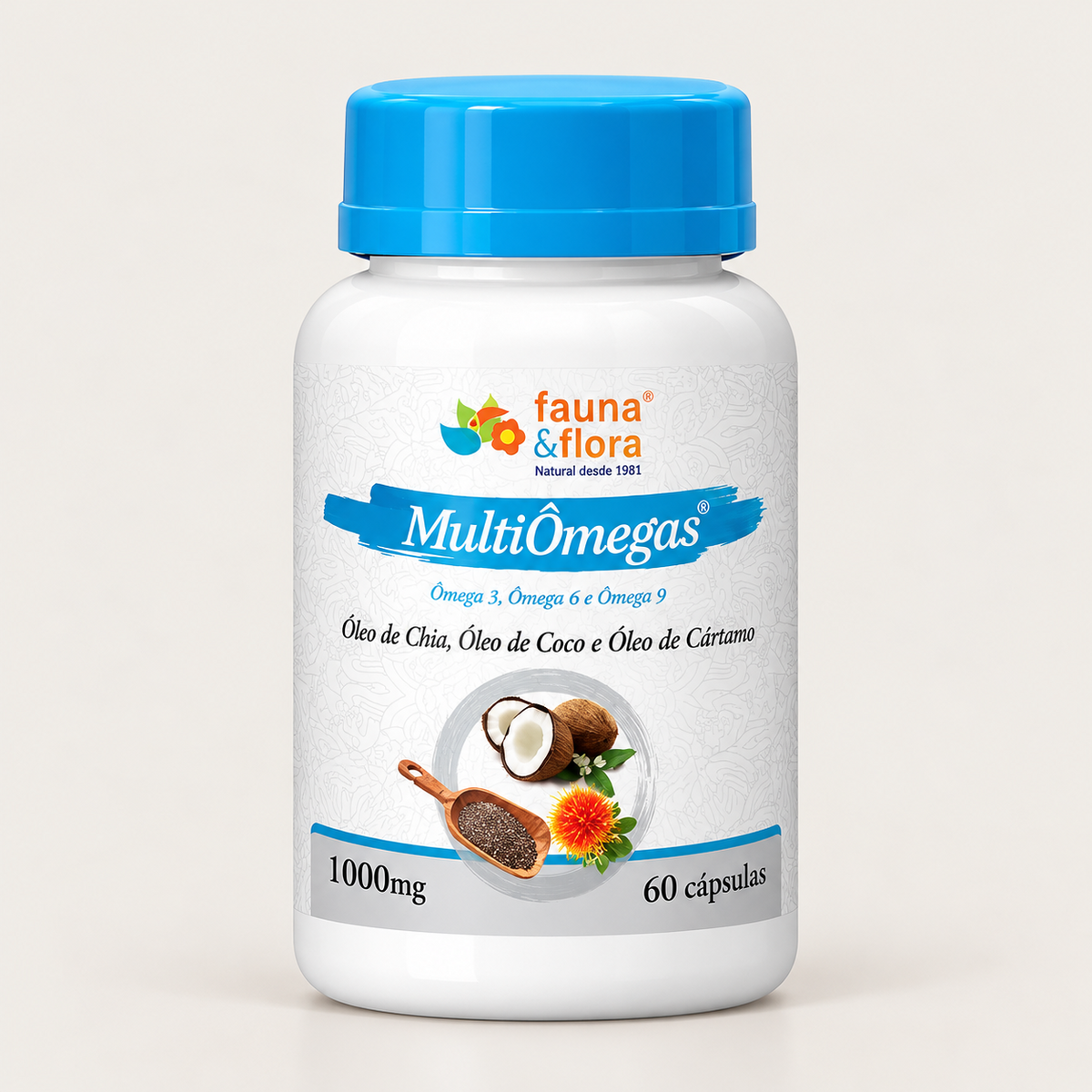 Multi-Ômegas em cápsulas - 1000mg - 60 Cápsulas