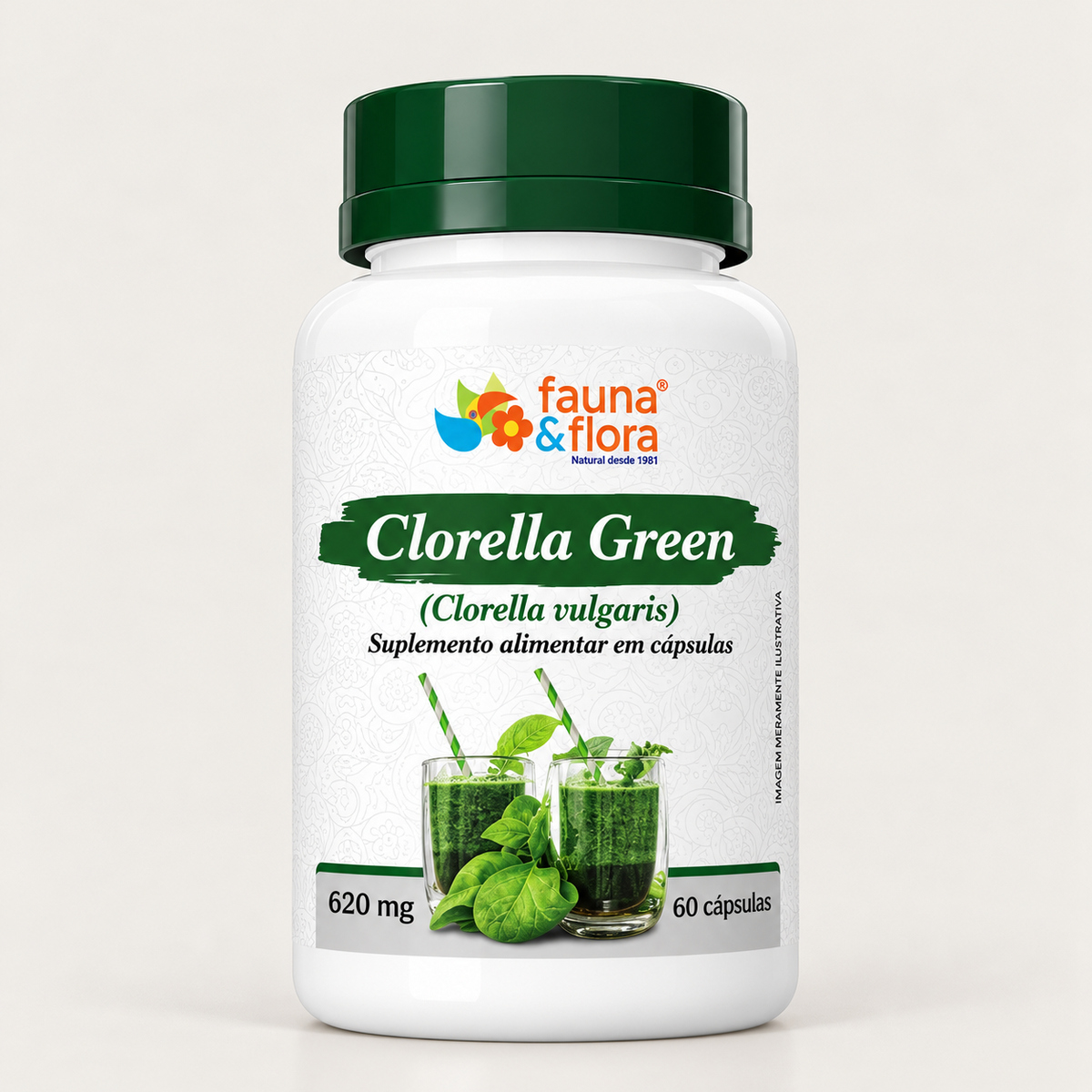 Clorella green - 620 mg - 60 cápsulas