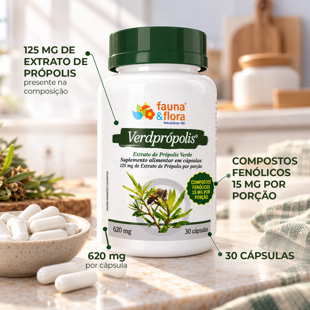 Verdprópolis - 30 cápsulas