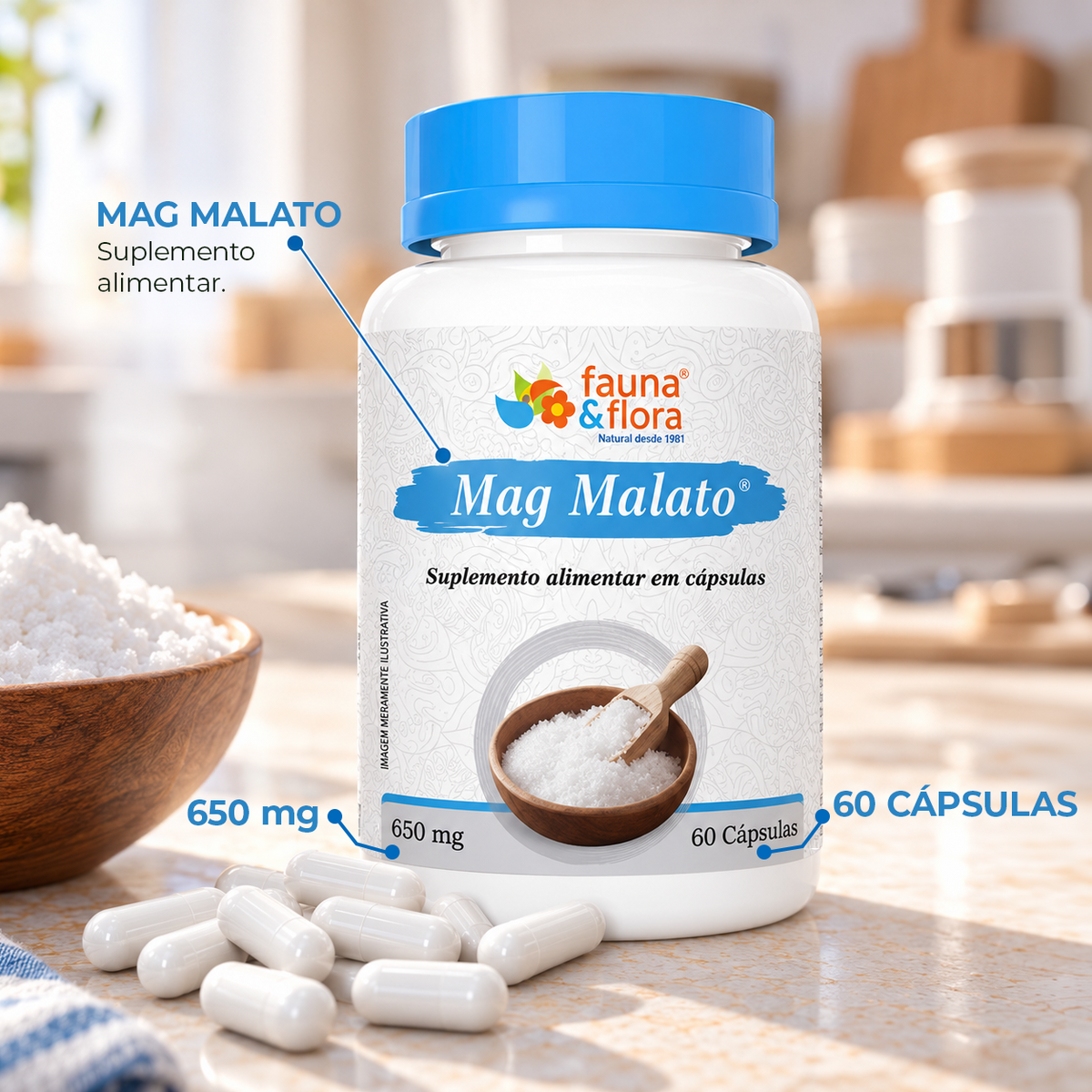 Mag Malato Fauna & Flora – 60 Cápsulas