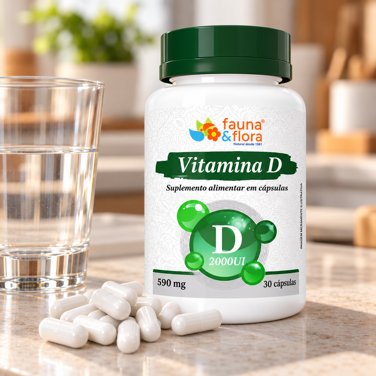 Vitamina D - 30 cápsulas