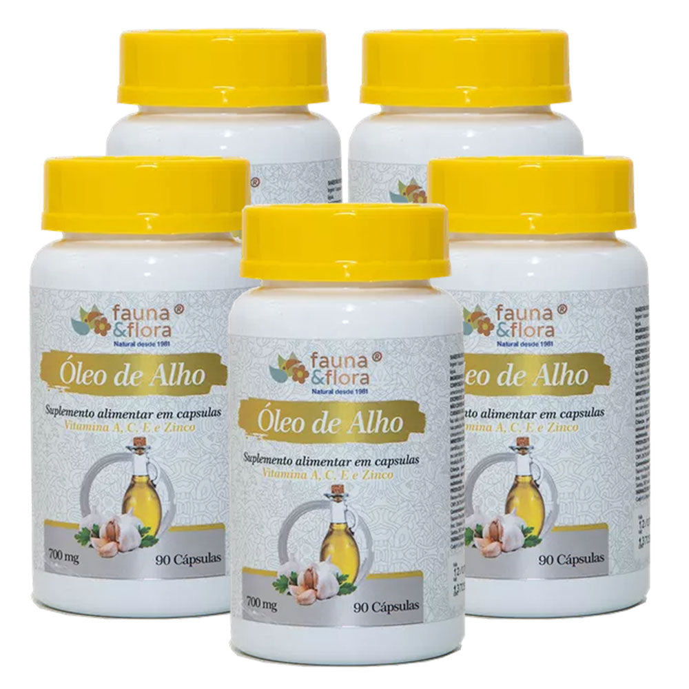 Óleo de Alho 750mg - 90 caps