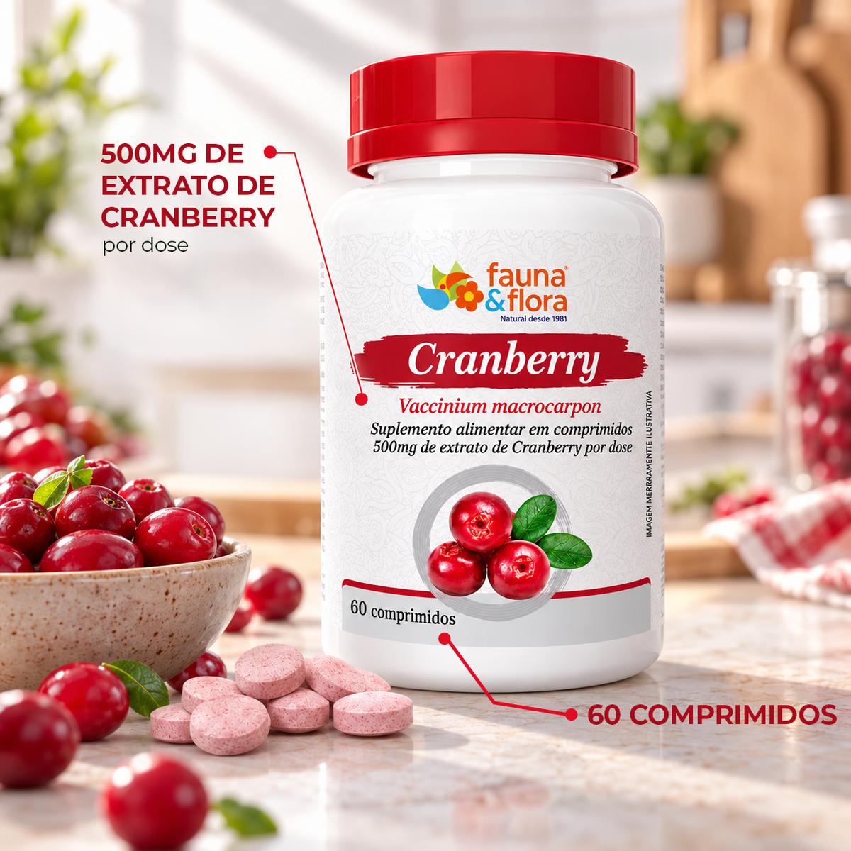 Cranberry - 60 comprimidos