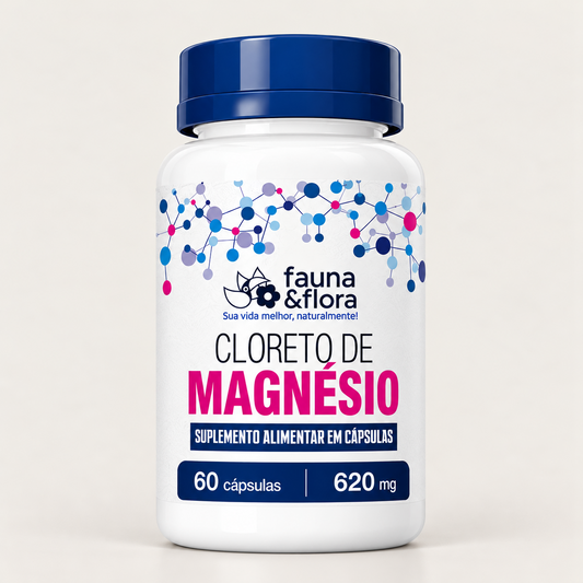 Cloreto de Magnésio - 620mg - 60 cápsulas