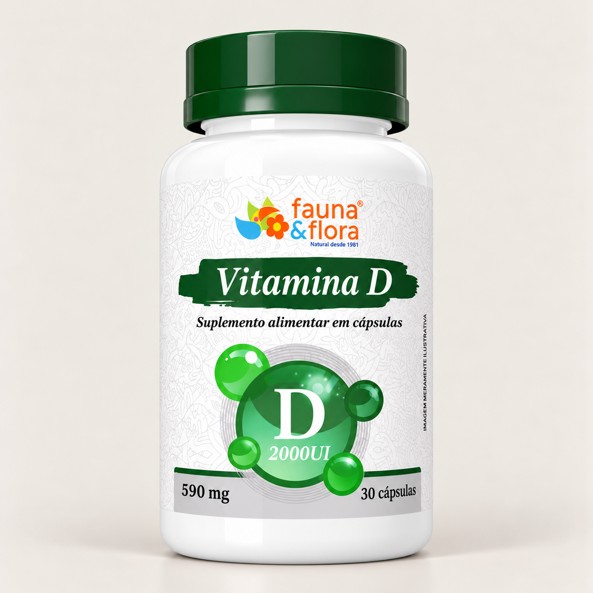 Vitamina D - 30 cápsulas