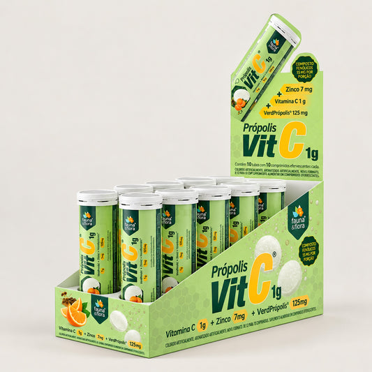 Própolis Vit C - Comprimidos efervescentes - 125mg - 10 Un