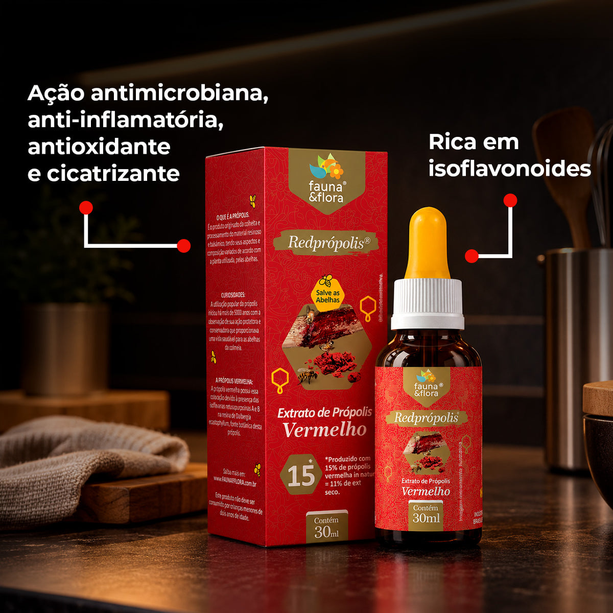 Redprópolis Solução Alcoolica 15% - 30ml