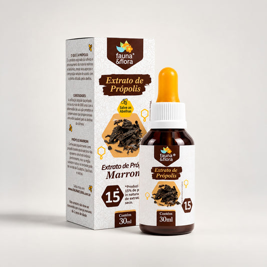 Extrato de Própolis Marrom 15% - 30ml