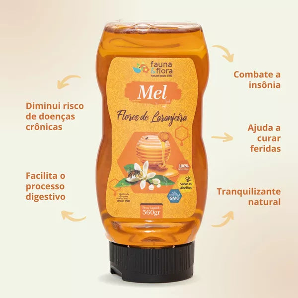 Mel Flores de Laranjeira - 560g