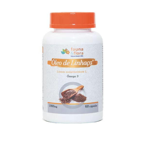 Óleo de Linhaça Dourada 1000mg 60 caps