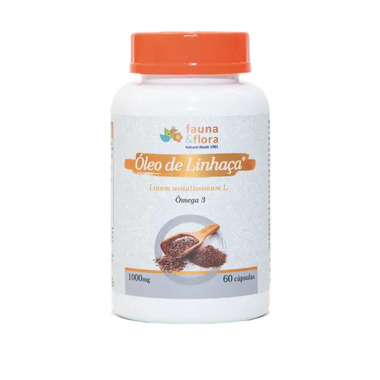 Óleo de Linhaça Dourada 1000mg 60 caps