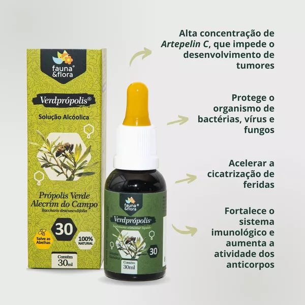 Verdprópolis Solução Alcoolica 30% - 30ml