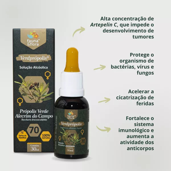 Verdprópolis Solução Alcoolica 70% 30ml