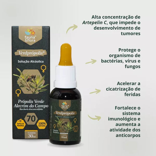 Verdprópolis Solução Alcoolica 70% 30ml